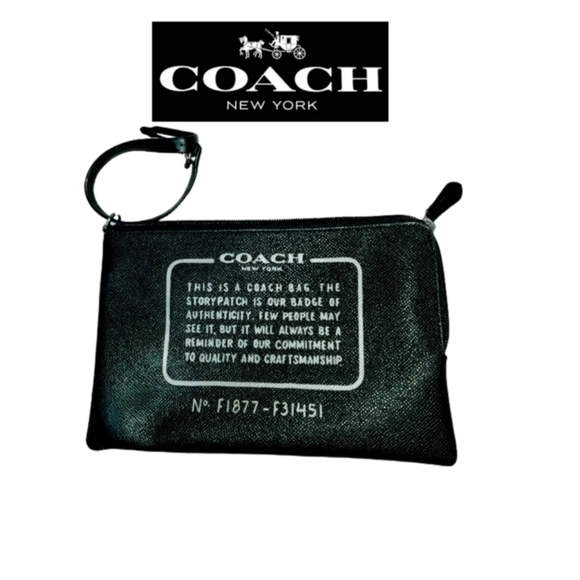 COACH BLACK NO. FI877-F3Q451 WRISTLET - Picture 1 of 4